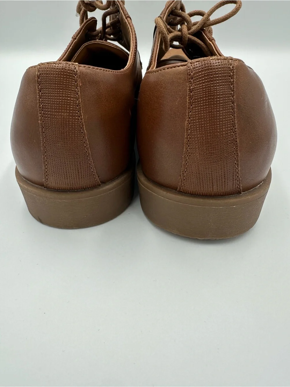 JF J Ferrar Sterling Men’s Dress Shoes Brown Lace Up Oxford Derby Size 9.5 M